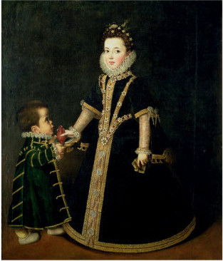 Girl with a dwarf